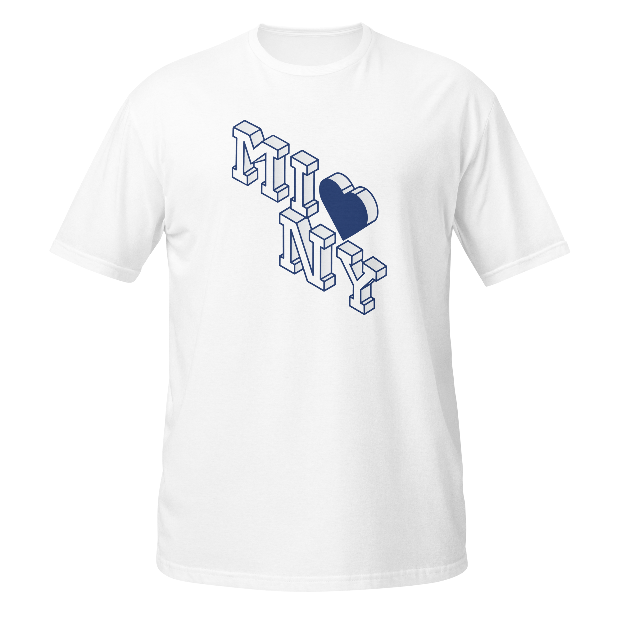 MI NY - MI 💙 NY t-shirt - White (2 Sided)